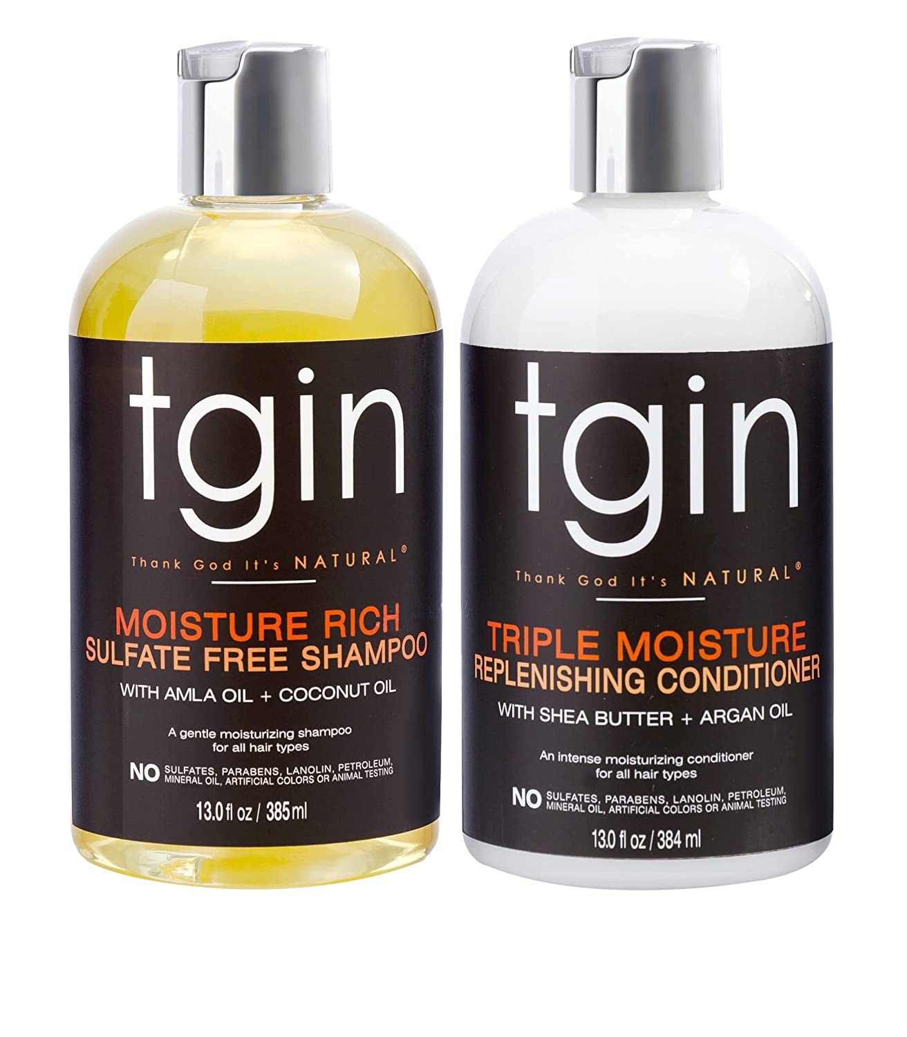 tgin Moisturizing Shampoo & Conditioner Duo For Curly Hair