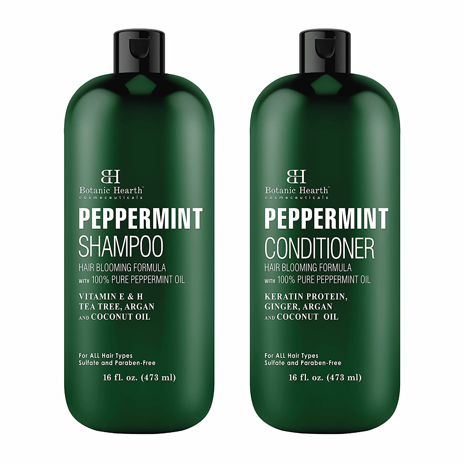 BOTANIC HEARTH Peppermint Oil Shampoo and Conditioner Set 