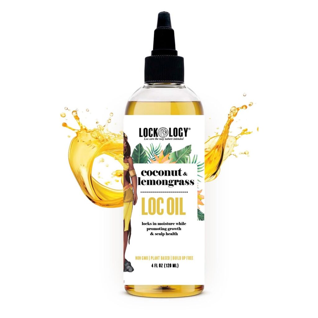 Lockology Loc Oil; Coconut Lemongrass Loc Moisturizer for Dreads