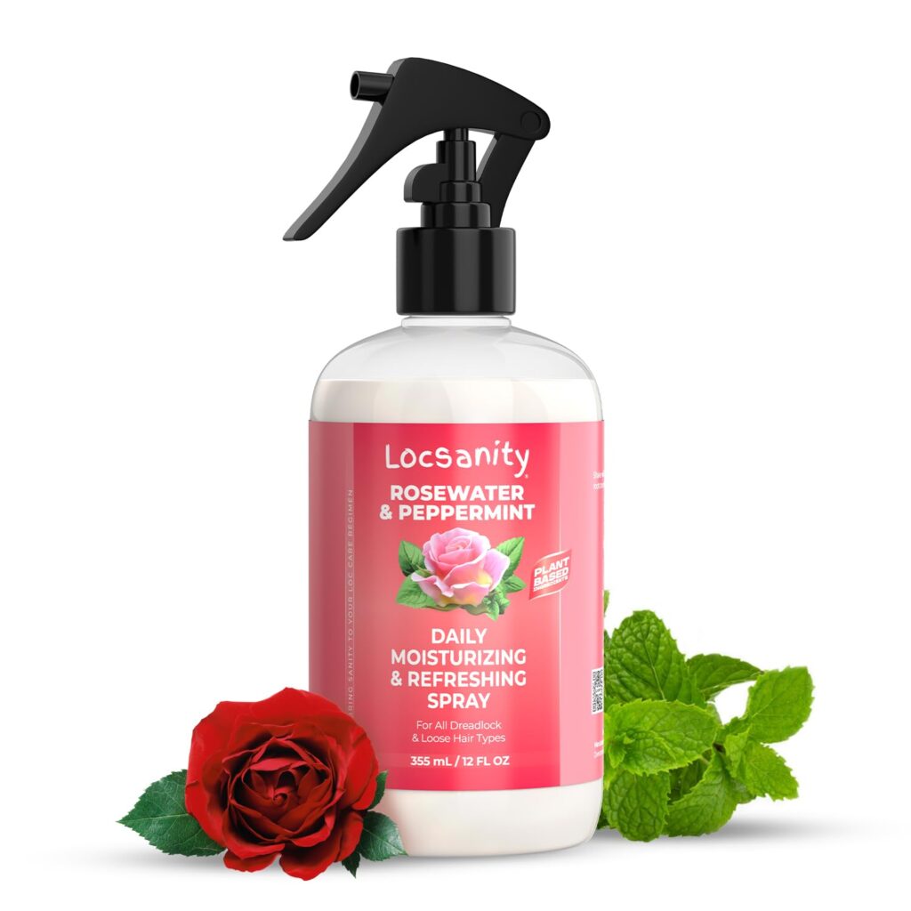 Locsanity – Rosewater and Peppermint Daily Moisturizing and Refreshing Spray